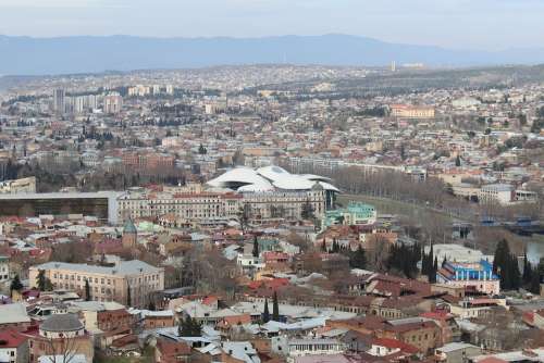 Tbilisi Georgia Tourism Capital City Panorama