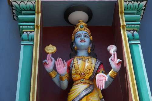 Temple Goddess Sculpture Religion Hinduism Art