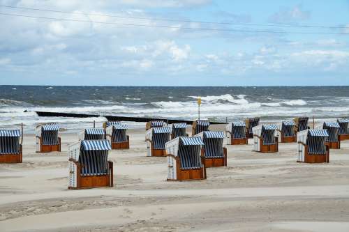 The Baltic Sea Coast Beach Beach Baskets Protection