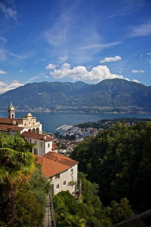 Ticino Architecture Church Monastery Lake View