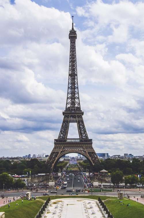 Tower Paris Climate Tree Steel Sculpture
