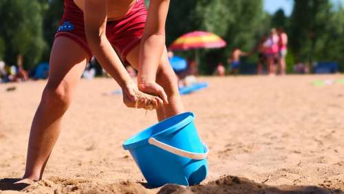 Toys Sea Boy Blue Beach Vacations Summer Sand