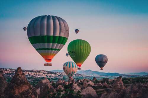 Turkey Hot Air Balloon Landscape Outdoor