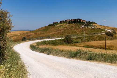 Tuscany Asciano Siena Italy Montalcino Gothic