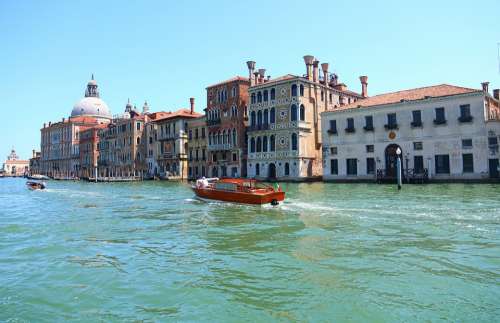 Venice Canal Grande Italy Architecture Historical