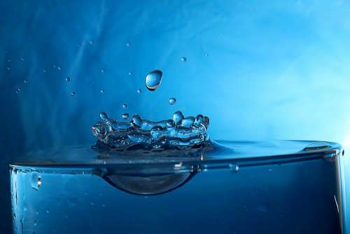 Water Drops Liquid Splash Wave