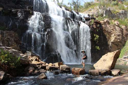 Waterfall Water Rock River Sombrero
