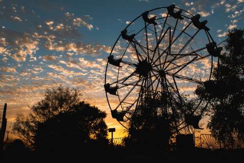 Wheel Of Fortune Park Sky Fair Carnival Walk