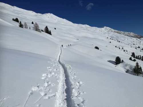 Winter Backcountry Skiiing Split Board Tour Summit