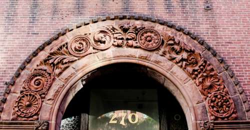 brick entrance arch doorway exterior