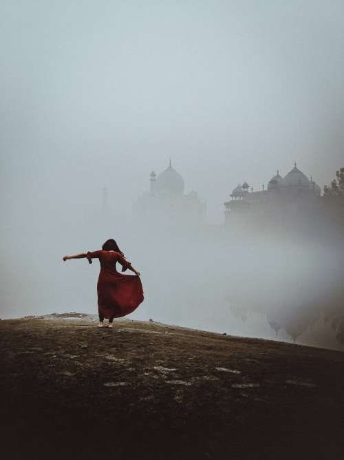 Dancing With The Taj Mahal In The Mist Photo