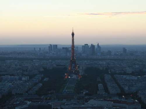 Light On The Eiffel Tower Photo