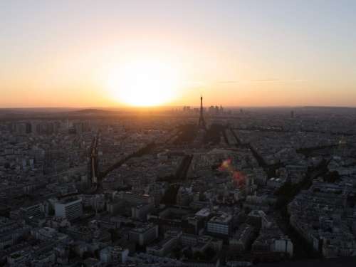 Paris At Sunset Photo