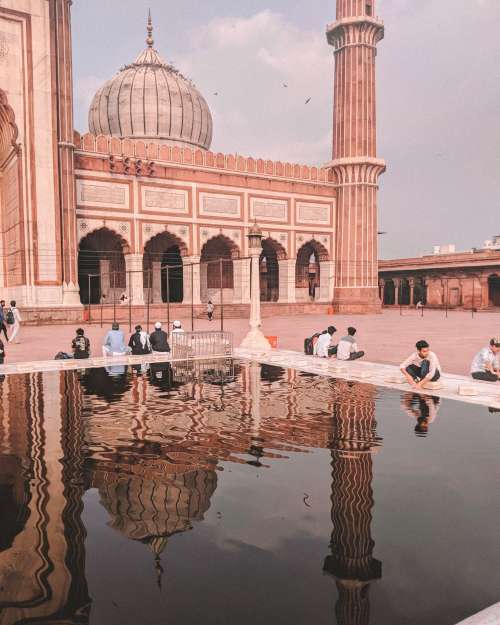 Reflecting Pool Outside Mosque Photo