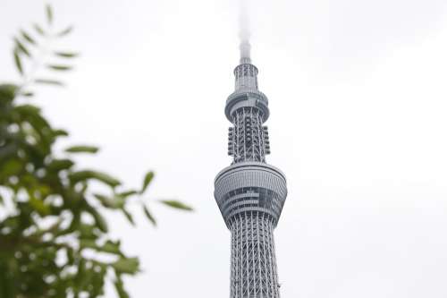 Skytree In Japan On A Cloudy Day Photo