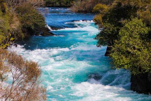 Rapids water waterfalls river New Zealand