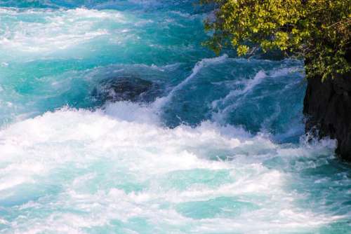 Rapids white water river New Zealand  