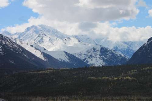 Alaskan Mountains scenery landscape