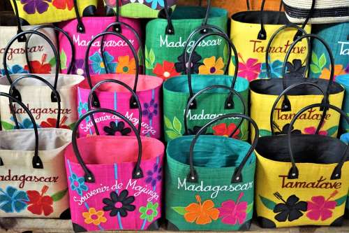 Bag Madagascar Colorful Color Africa Shop Art