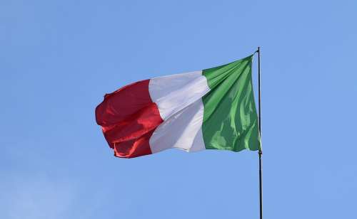 Bandiera D'Italia Italiana Il Tricolore Flag Fahn