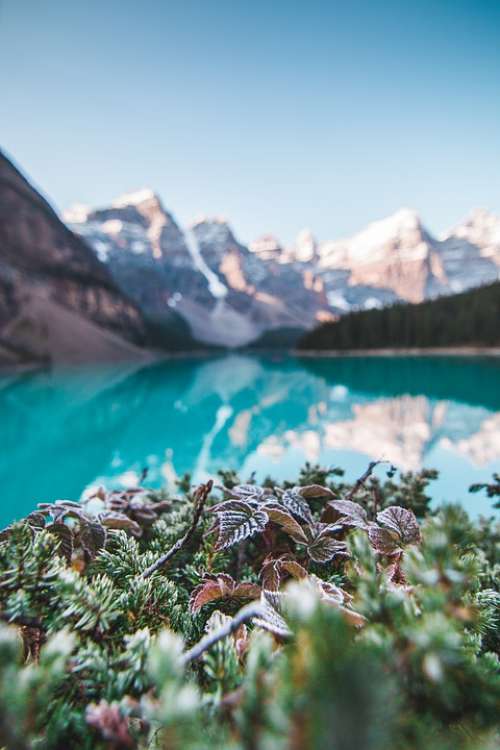 Banff Alberta Canada Landscape Lake Water Travel