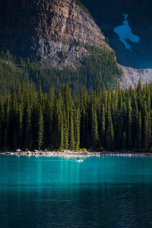 Banff Alberta Canada Landscape Water Nature Lake