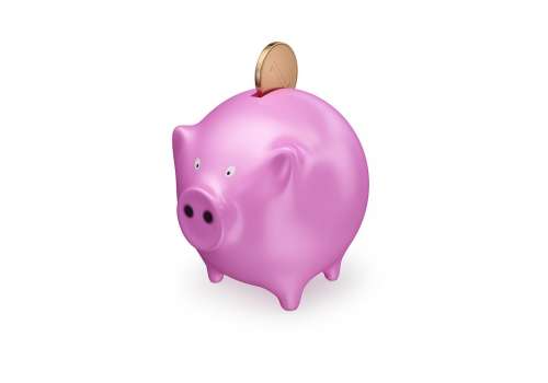 Bank Piggy Money Pig Box White Banking Savings