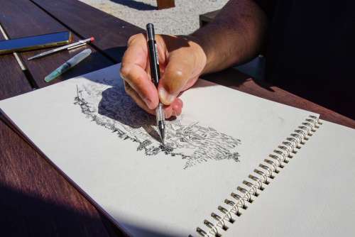 Drawing Art Santiago Alentejo Nature Design