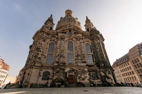 Germany Dresden Saxony Castle Frauenkirche Europe