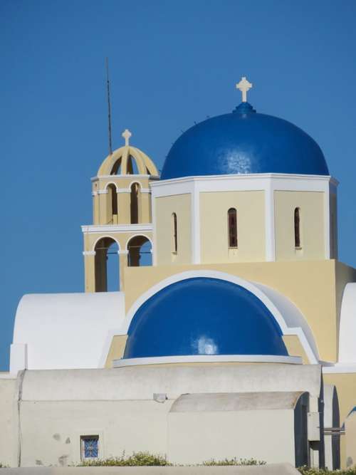 Greece Santorini Travel Summer Blue Architecture