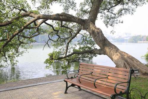 Hoan Kiem Lake Hoguom Ho Guom Sword Lake Hanoi