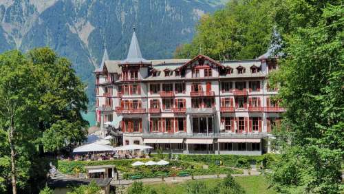 Hotel Giessbach Lake Brienz Brienz Mountains Lake