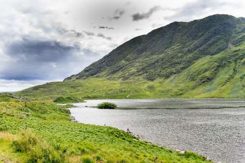 Ireland Lake Green Landscape Reported Nature