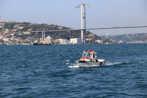Istanbul Throat Turkey Landscape Cami Bridge