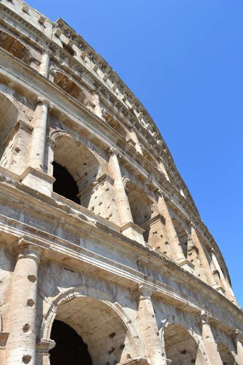 Italy Rome Architecture Colosseum Romano Monument