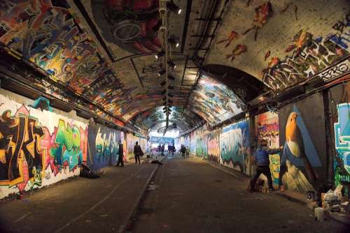 London Leake Street Tunnel Grafitti Lambeth