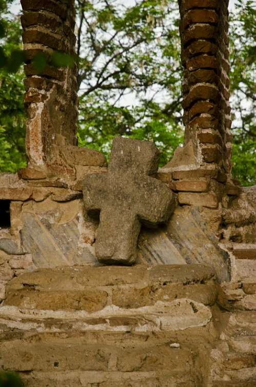 Melnik Bulgaria Old Cross Stone Cross