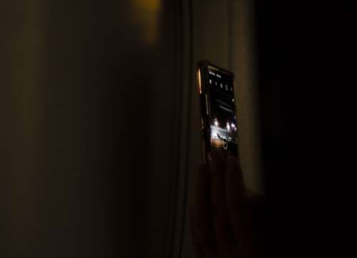 Mobile Dark Lighting Samsung Smart Phone Smart
