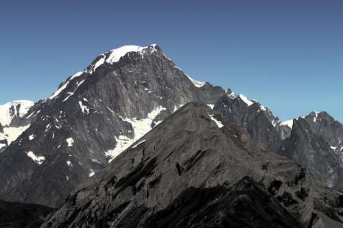 Mont Blanc Alps Mountain Mountains Massive