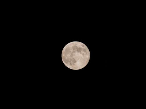 Moon Night Full Moon Sky Astronomy