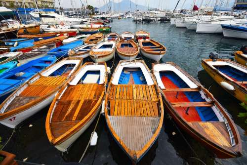 Naples Italy Tourism City Sea Water Landscape