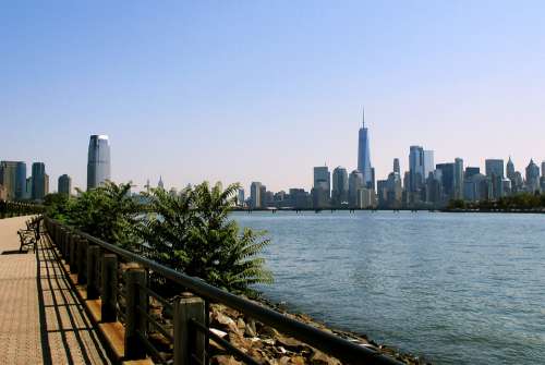 New York Skyline Cityscape Nyc Water Park