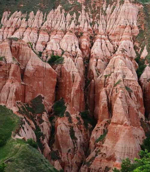 Ravine Red Romania Rapa Rosie Canyon Landscape