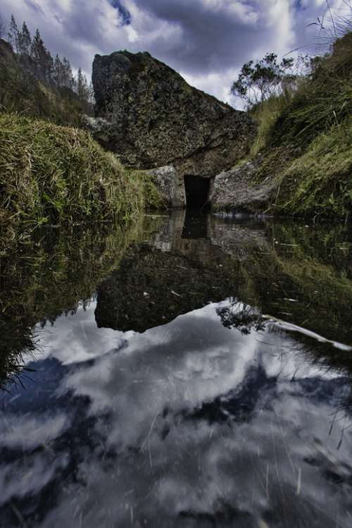 Reflection Mountain Landscape Mountains Lake