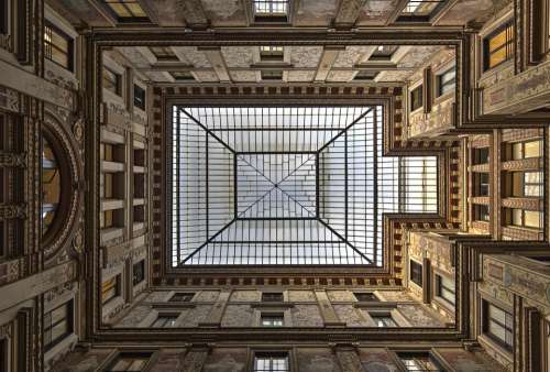 Rome Architecture Italy Europe Square Roof Glass