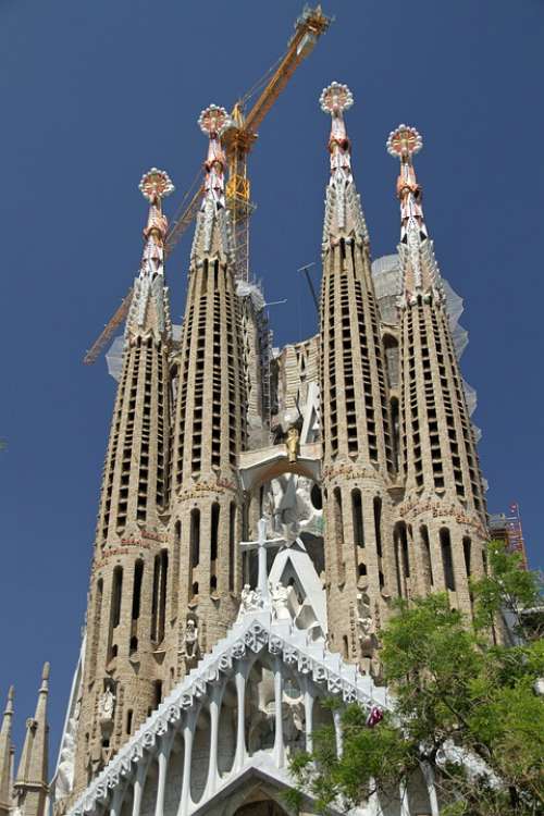 Sagrada Familia Basilica Gaudi Barcelona Spain
