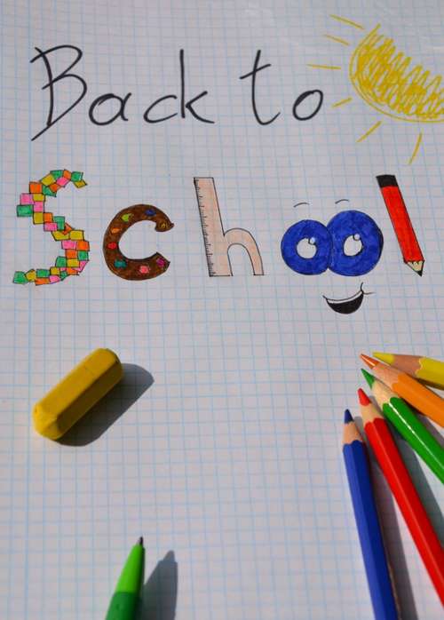 School Back-To-School School Starts Pens Colorful