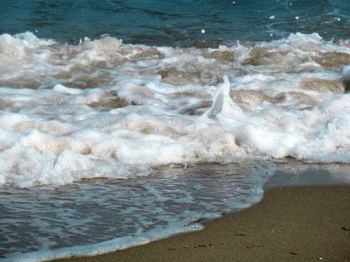 Sea Waves Beach Foam Coast