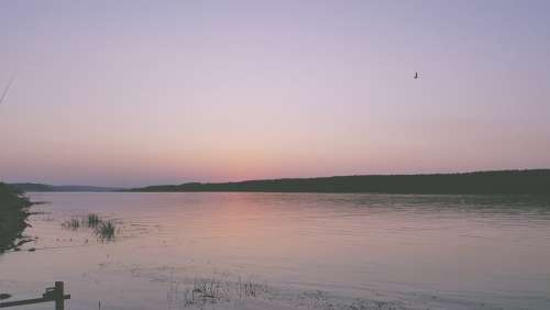 Serbia The Danube River Balkan Sunset Calm
