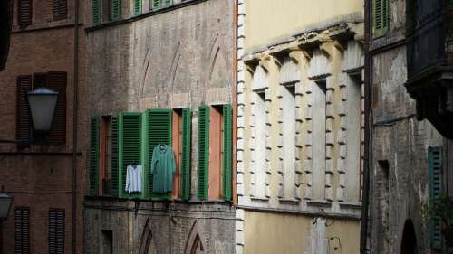Siena Italy Street Alley Car Brick Cityscape
